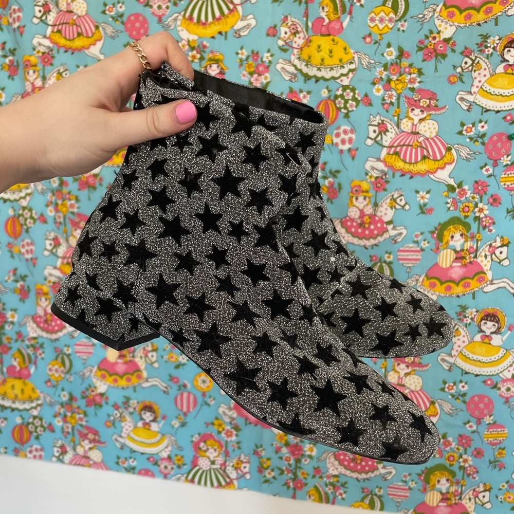 ASOS Black and Silver star boots